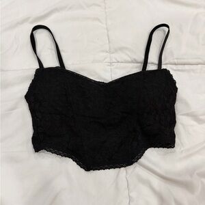 PINK Victoria's Secret Black Lace Bandeau